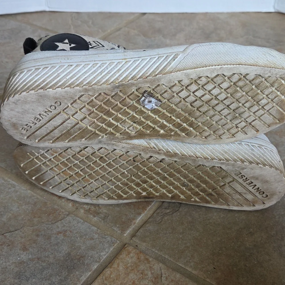 Converse Not Chuck Graphic High-Top Sneakers Thrashed Sz 9.5 - Picture 10 of 17